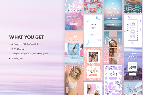 SALE 2in1 Dreamy Vibes Edition in Instagram Templates - product preview 1