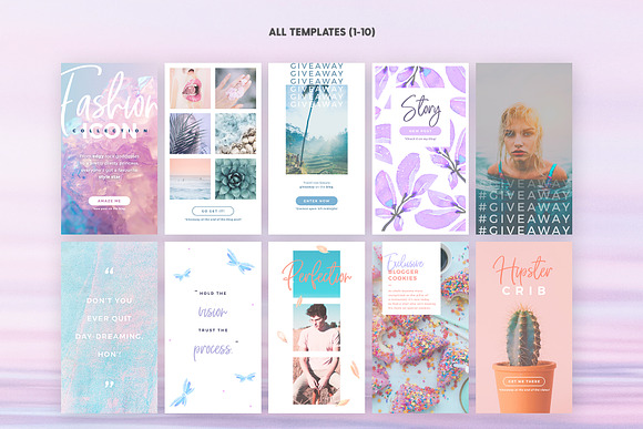 SALE 2in1 Dreamy Vibes Edition in Instagram Templates - product preview 2