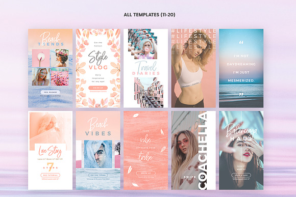 SALE 2in1 Dreamy Vibes Edition in Instagram Templates - product preview 3