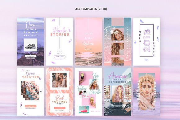 SALE 2in1 Dreamy Vibes Edition in Instagram Templates - product preview 4
