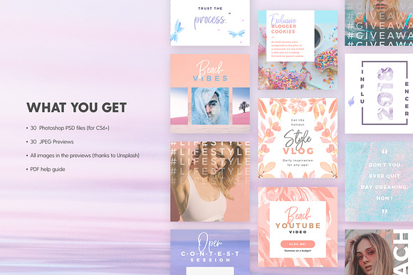 SALE 2in1 Dreamy Vibes Edition in Instagram Templates - product preview 9