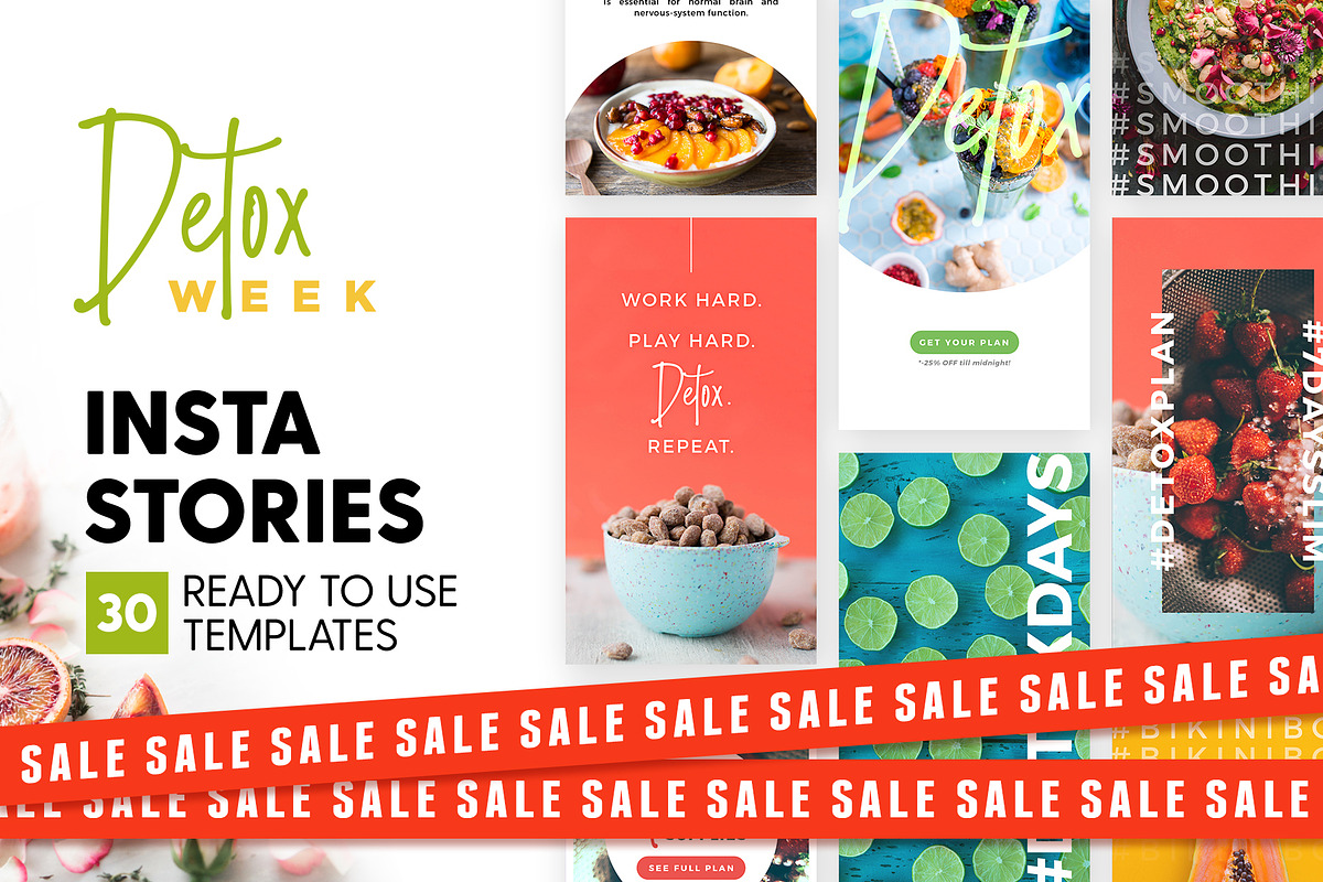 SALE 2in1 Detox Week Edition in Instagram Templates - product preview 8