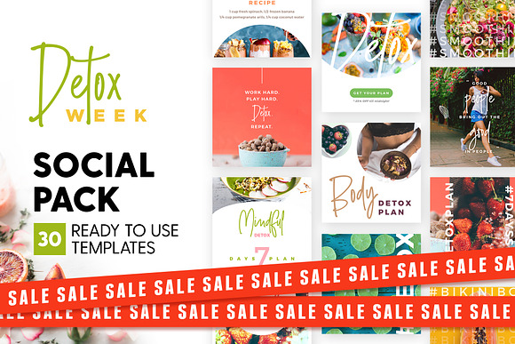 SALE 2in1 Detox Week Edition in Instagram Templates - product preview 7