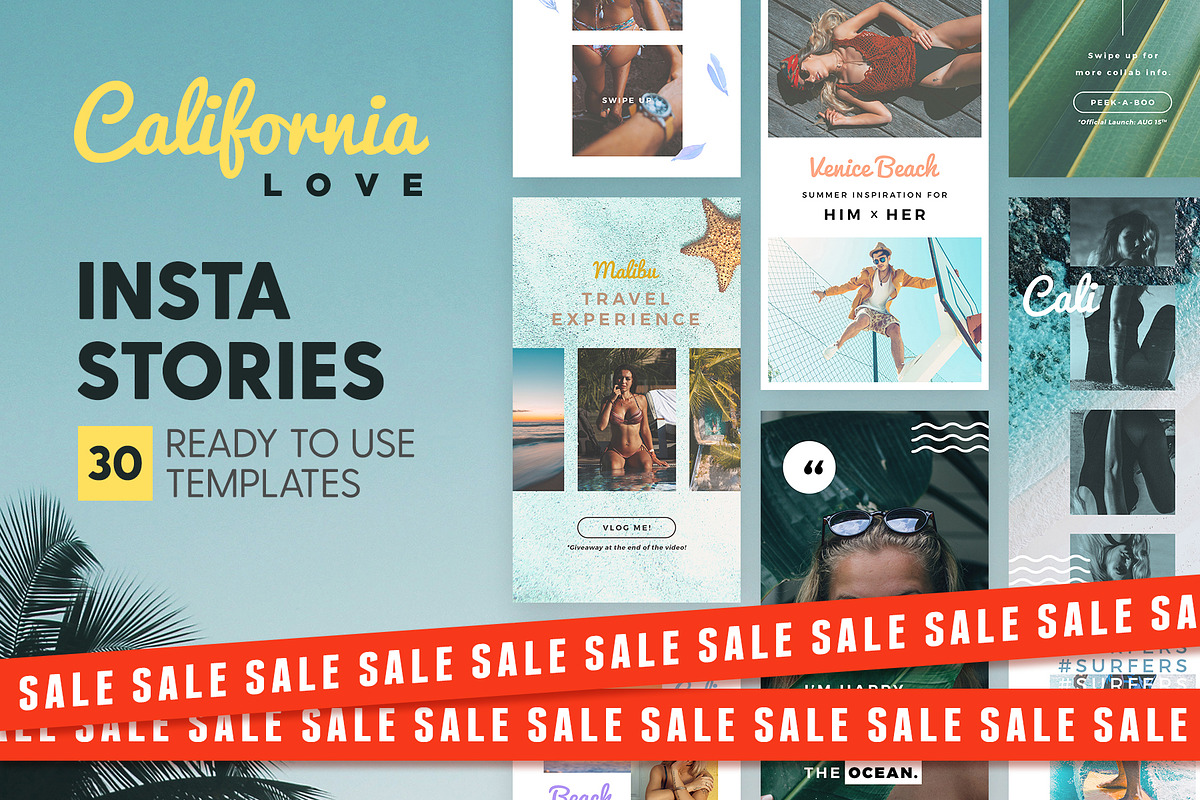 SALE 2in1 California Love Edition in Instagram Templates - product preview 8