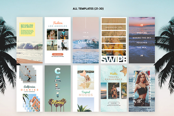 SALE 2in1 California Love Edition in Instagram Templates - product preview 4