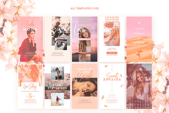 SALE 2in1 Blush Emotions Edition in Instagram Templates - product preview 2