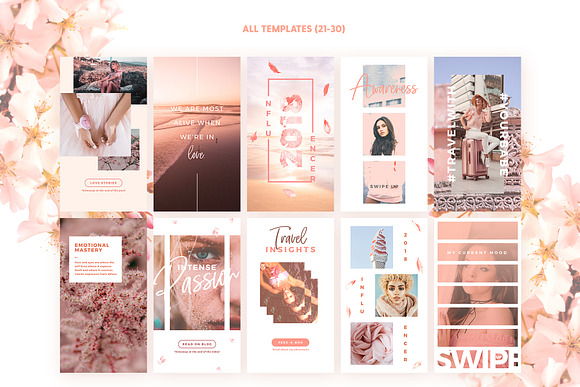 SALE 2in1 Blush Emotions Edition in Instagram Templates - product preview 4