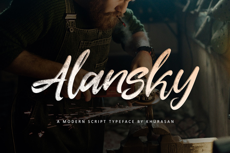 Alansky in Script Fonts - product preview 8