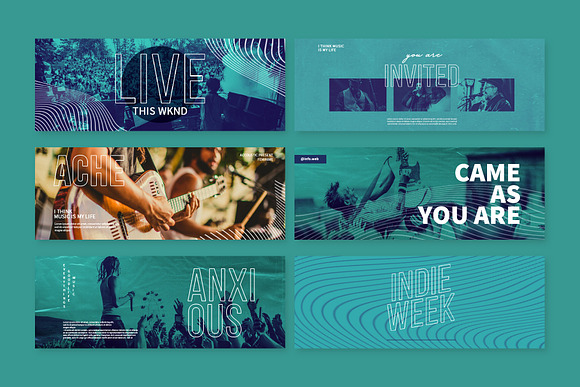 Live Music Facebook Cover Templates in Facebook Templates - product preview 2
