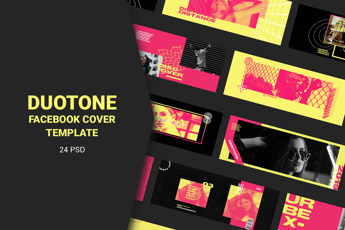 Duotone Facebook Cover Templates in Facebook Templates - product preview 8