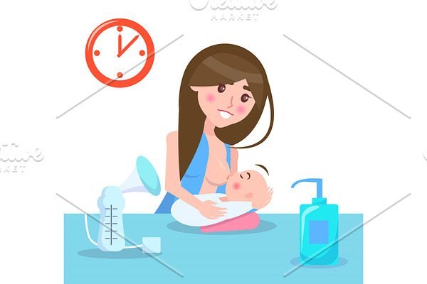 Breastfeeding Mother and Child