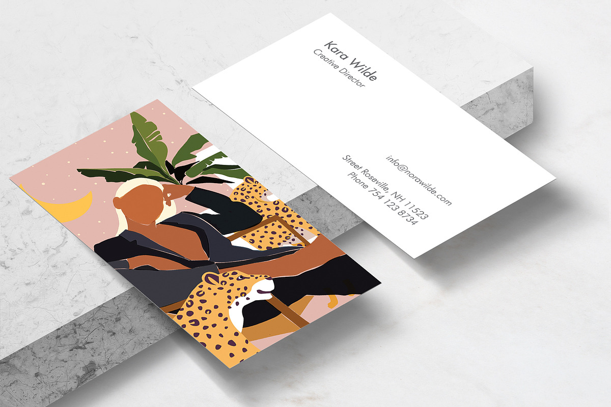 Girl Boss Business Card Template in Invitation Templates - product preview 8