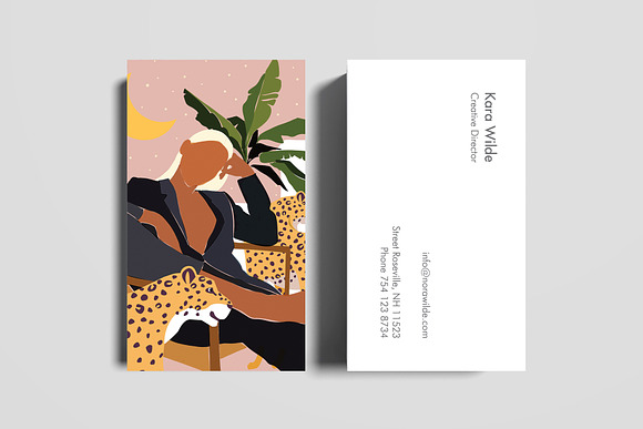 Girl Boss Business Card Template in Invitation Templates - product preview 1