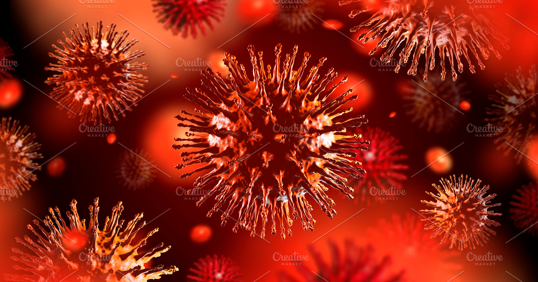 Coronavirus outbreak background | Custom-Designed ...