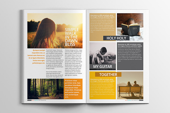 Multipurpose Print Newsletter in Magazine Templates - product preview 3