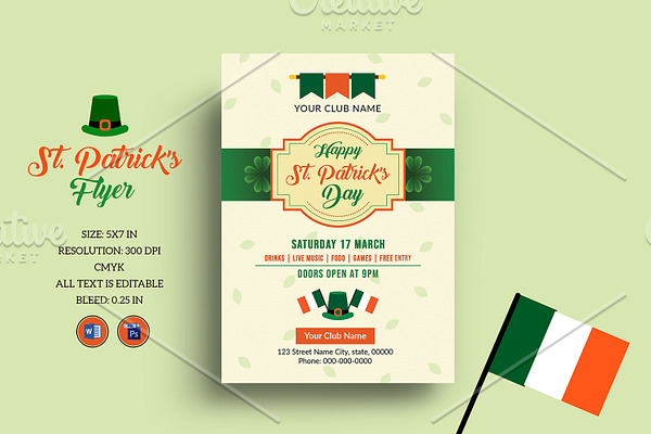 St Patrick’s Day Party Flyer - V1148