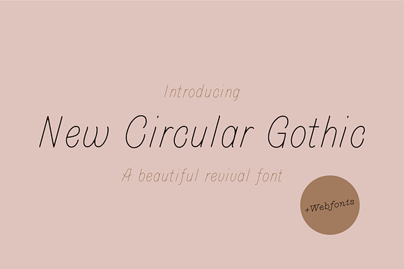 New Circular Gothic (+webfont) in Sans-Serif Fonts - product preview 8