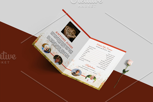 Funeral Program Template - V998 in Brochure Templates - product preview 1