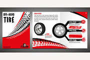 Vector automotive banners template