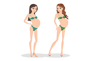 Pregnant Woman Swimsuit or Underwear