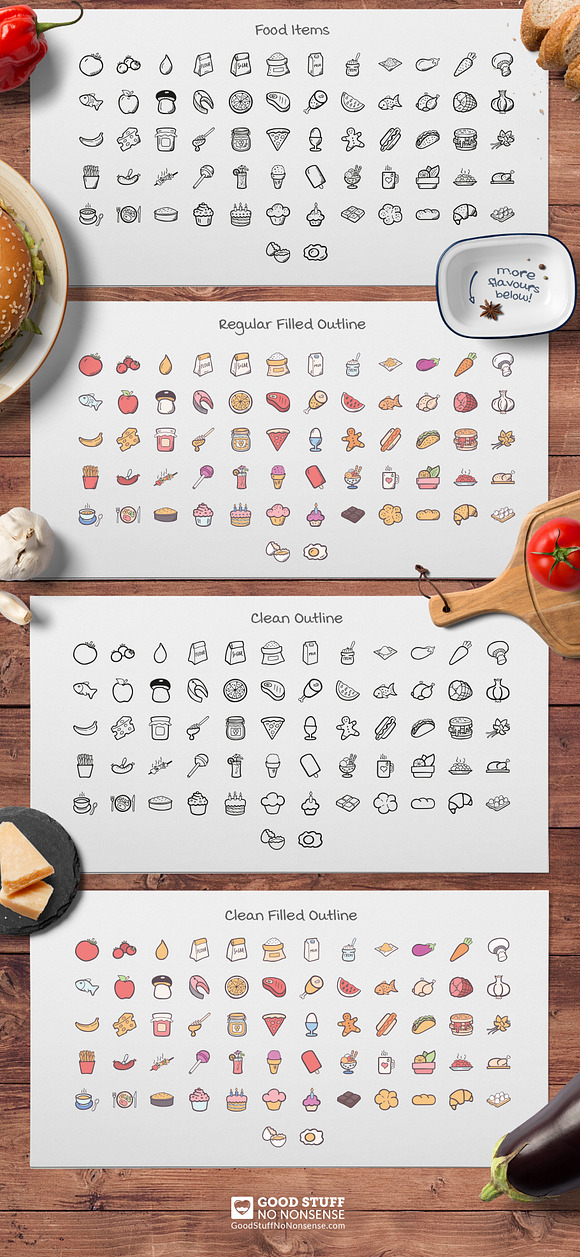 Cooking Hand Drawn Icons in Hand Drawn Icons - product preview 2