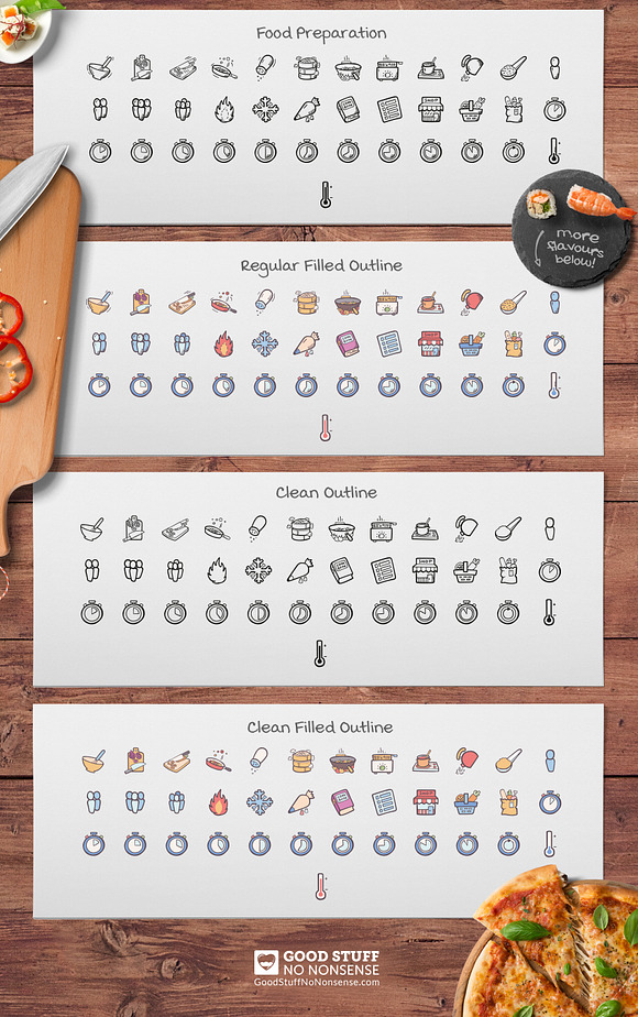 Cooking Hand Drawn Icons in Hand Drawn Icons - product preview 3