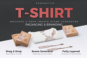 T-shirt Packages Perspective View