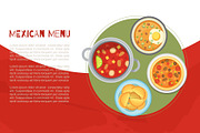 Mexican menu and national cuisine