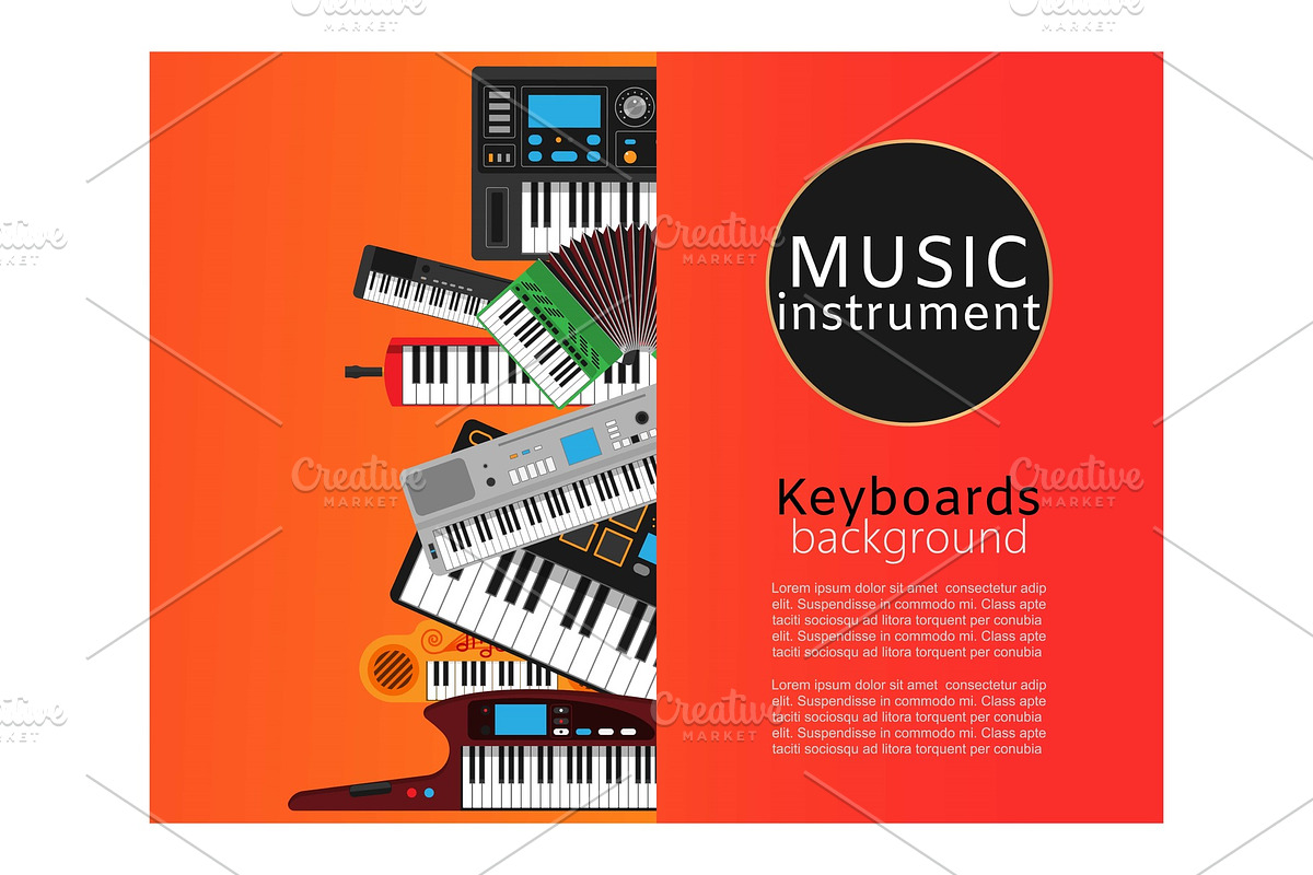 Keyboard musical instruments shop in Objects - product preview 8