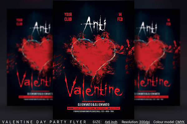 Anti Valentine Day Flyer