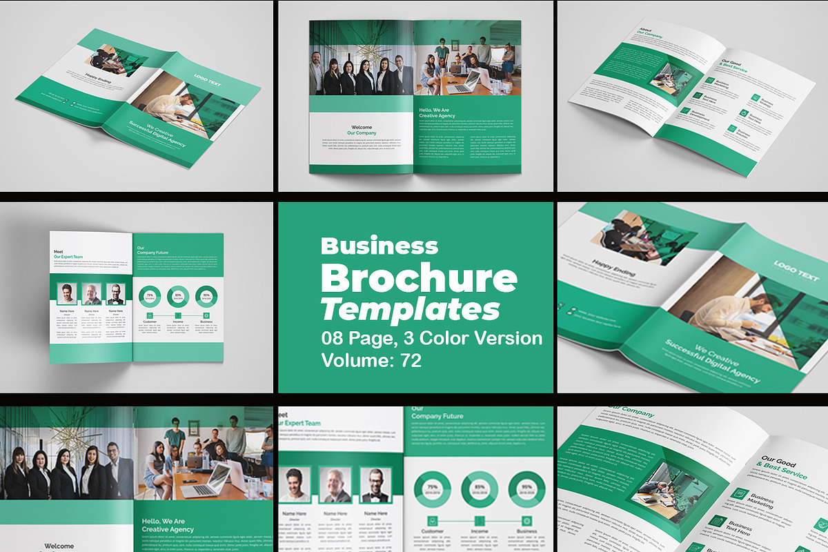 Corporate Business Brochure Template in Brochure Templates - product preview 8