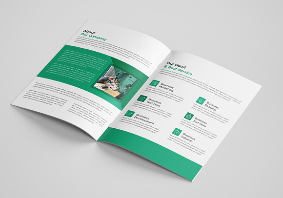 Corporate Business Brochure Template in Brochure Templates - product preview 3