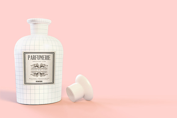 Pattern&Label Parfum Bottle Mockup in Product Mockups - product preview 2
