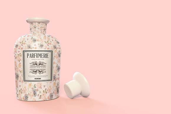 Pattern&Label Parfum Bottle Mockup in Product Mockups - product preview 9