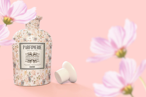 Pattern&Label Parfum Bottle Mockup in Product Mockups - product preview 10