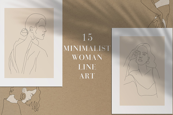 15 Minimalist Woman Line Art