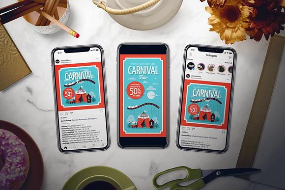Carnival Flyer Set in Invitation Templates - product preview 1