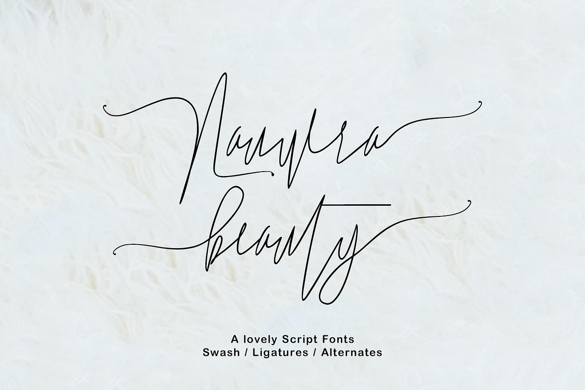 Nauwra Beauty in Script Fonts - product preview 8