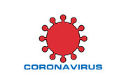 New Coronavirus symbol isolated on