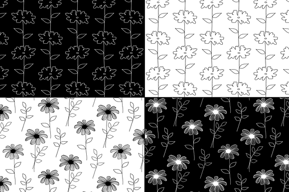 Black & White Botanical Patterns in Patterns - product preview 4