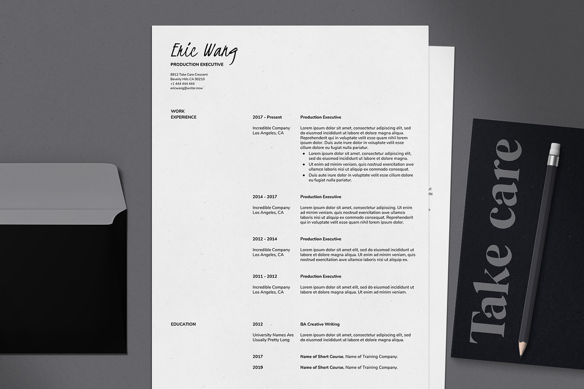 Resume/CV Letter Template for Google in Resume Templates - product preview 8