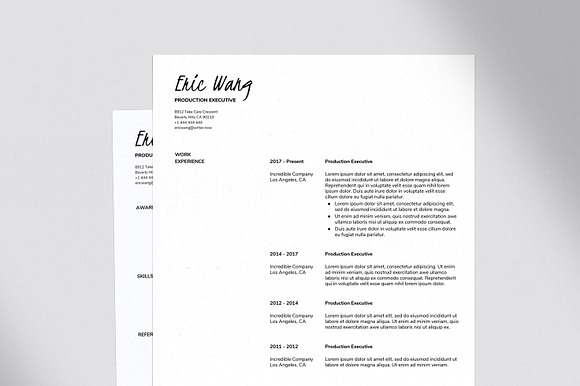 Resume/CV Letter Template for Google in Resume Templates - product preview 2