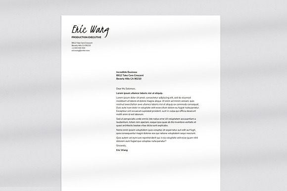 Resume/CV Letter Template for Google in Resume Templates - product preview 3