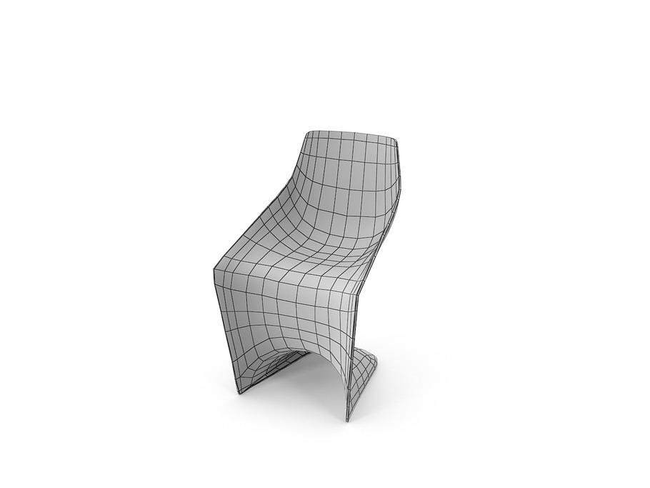 Modern Pulp Chair in Furniture - product preview 4