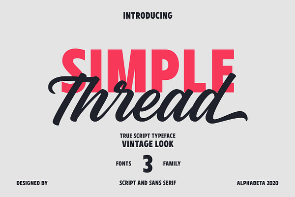 Simple Thread | Font Collection