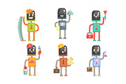Robots of Different Professions