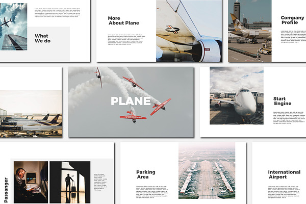Plane - Powerpoint Template