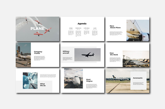 Plane - Google Slide Template in Google Slides Templates - product preview 1
