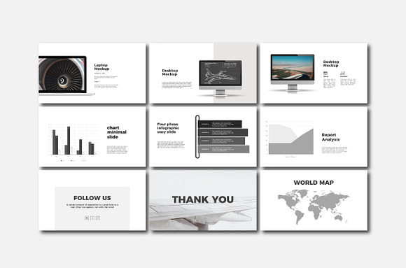 Plane - Google Slide Template in Google Slides Templates - product preview 4