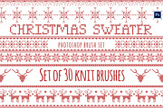 Christmas Sweater Brushes Photoshop